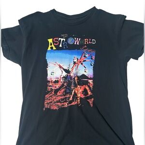 Travis Scott AstroWorld Graphic T-Shirt Black